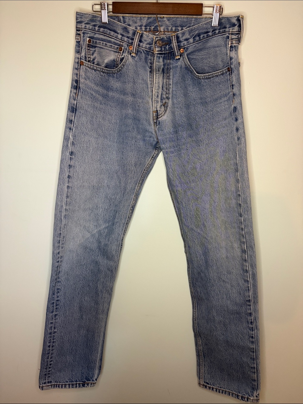 Levi's 505 Regular Fit Straight Leg Jeans Men's Medium Stonewash 34x36